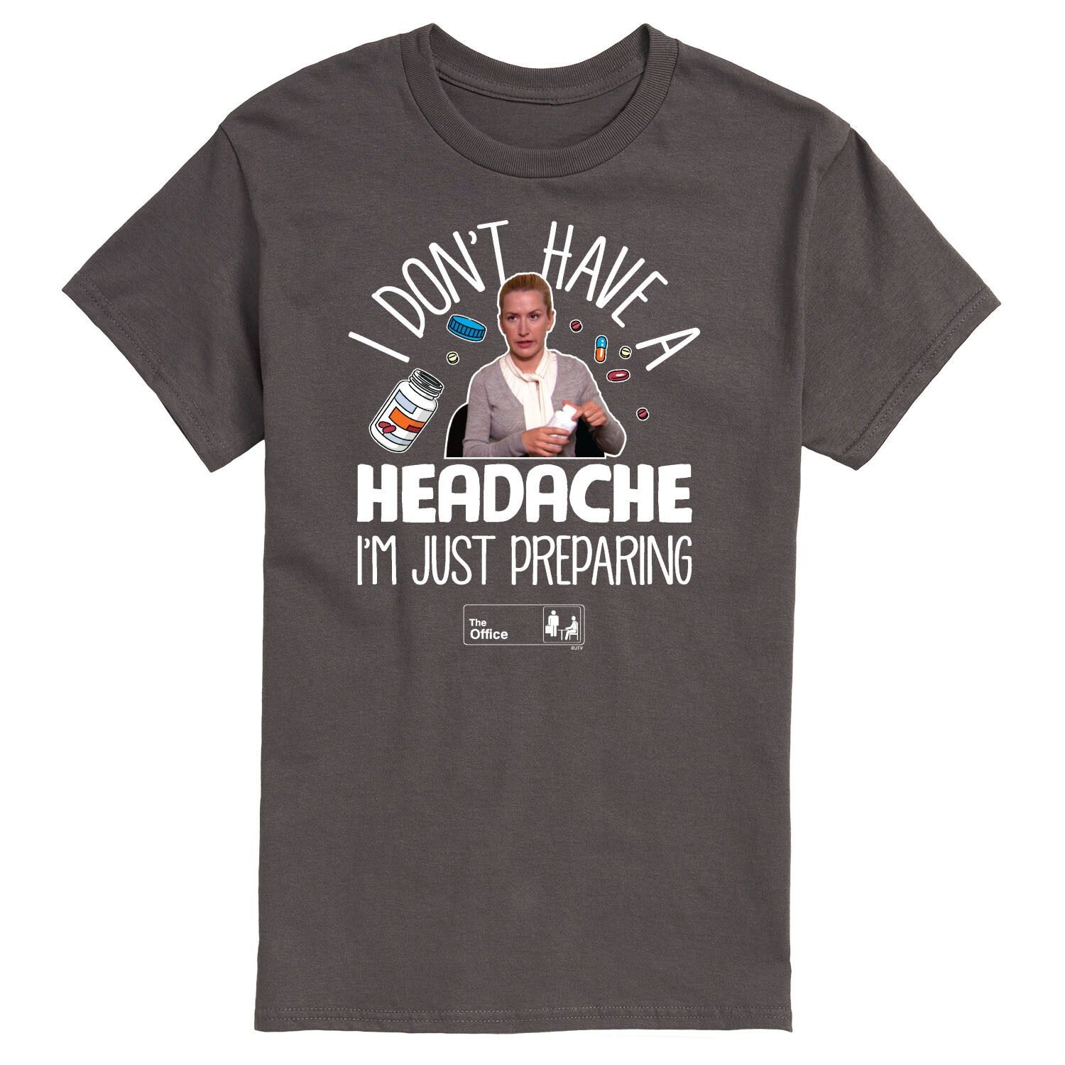 

Мужская футболка The Office от головной боли Licensed Character