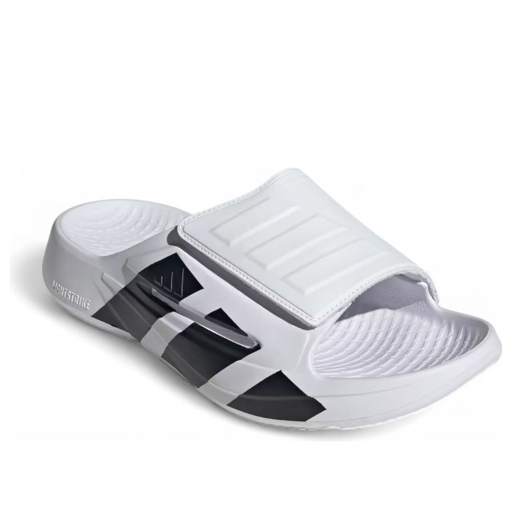 Шлепанцы Adidas Lightblaze 'White Black' — фото 3