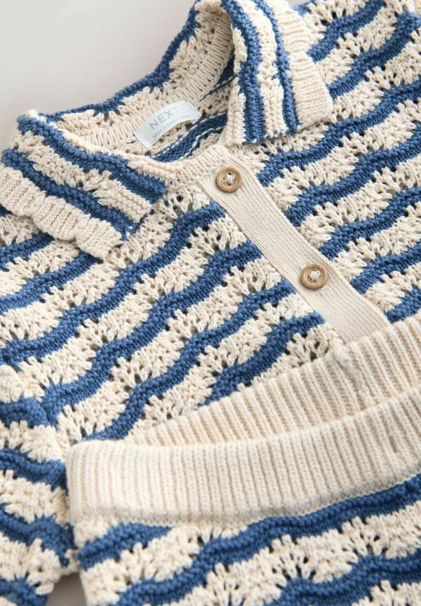 Брюки стандартного кроя Next, Navy Stripe — фото 2