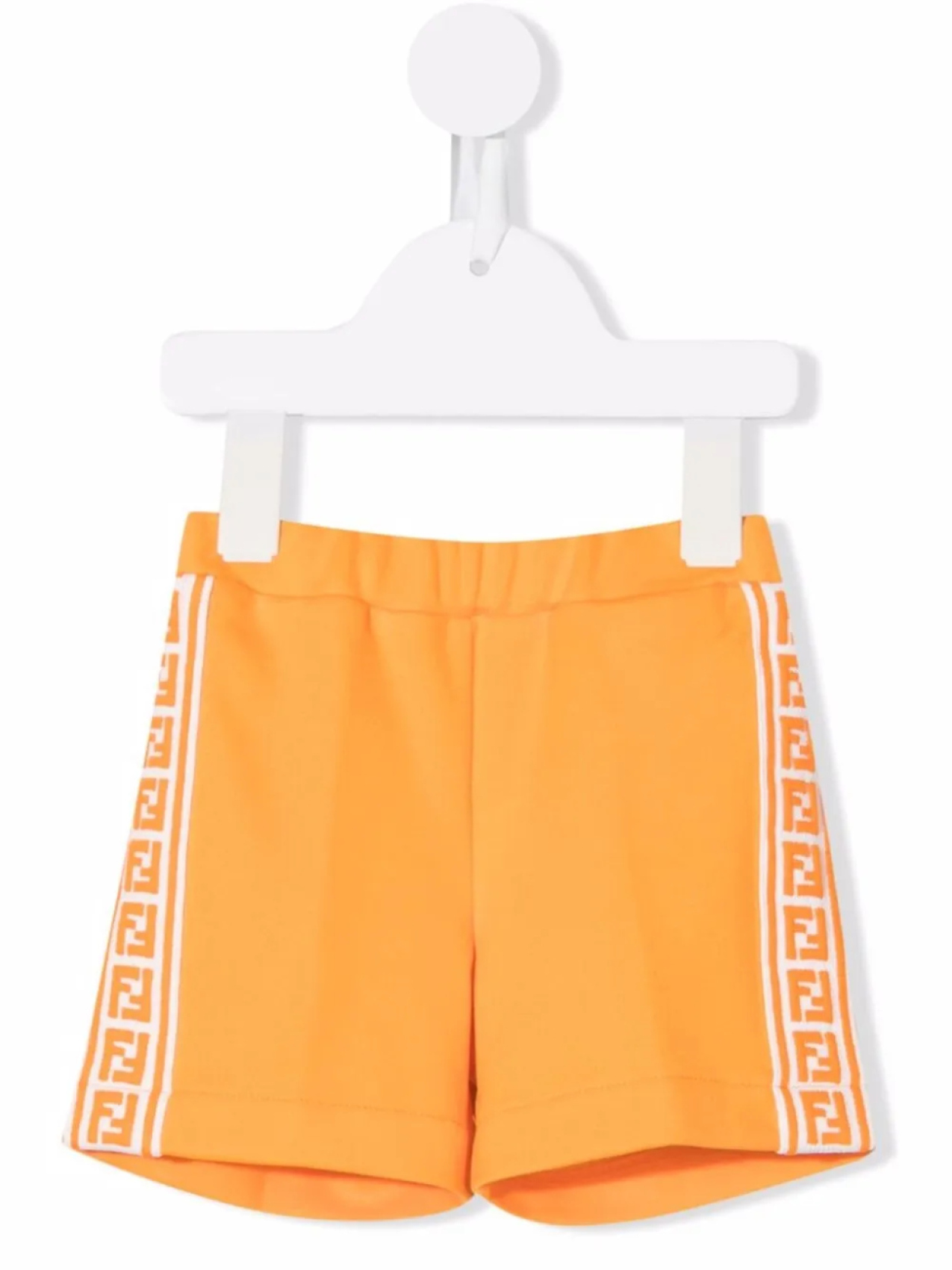 

Спортивные шорты с логотипом FF Fendi Kids, оранжевый
