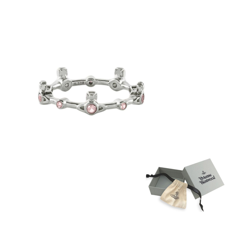 

Vivienne Westwood Кольцо из переработанного серебра Women's Silver/Pink