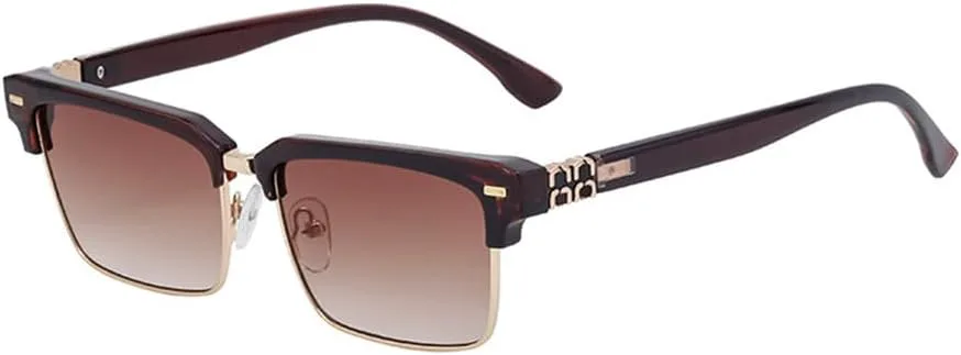 

Полуободковые солнцезащитные очки для мужчин и женщин, солнцезащитные очки с полуободковой оправой, защита от ультрафиолета UV400 LANGSER, As Picture C2