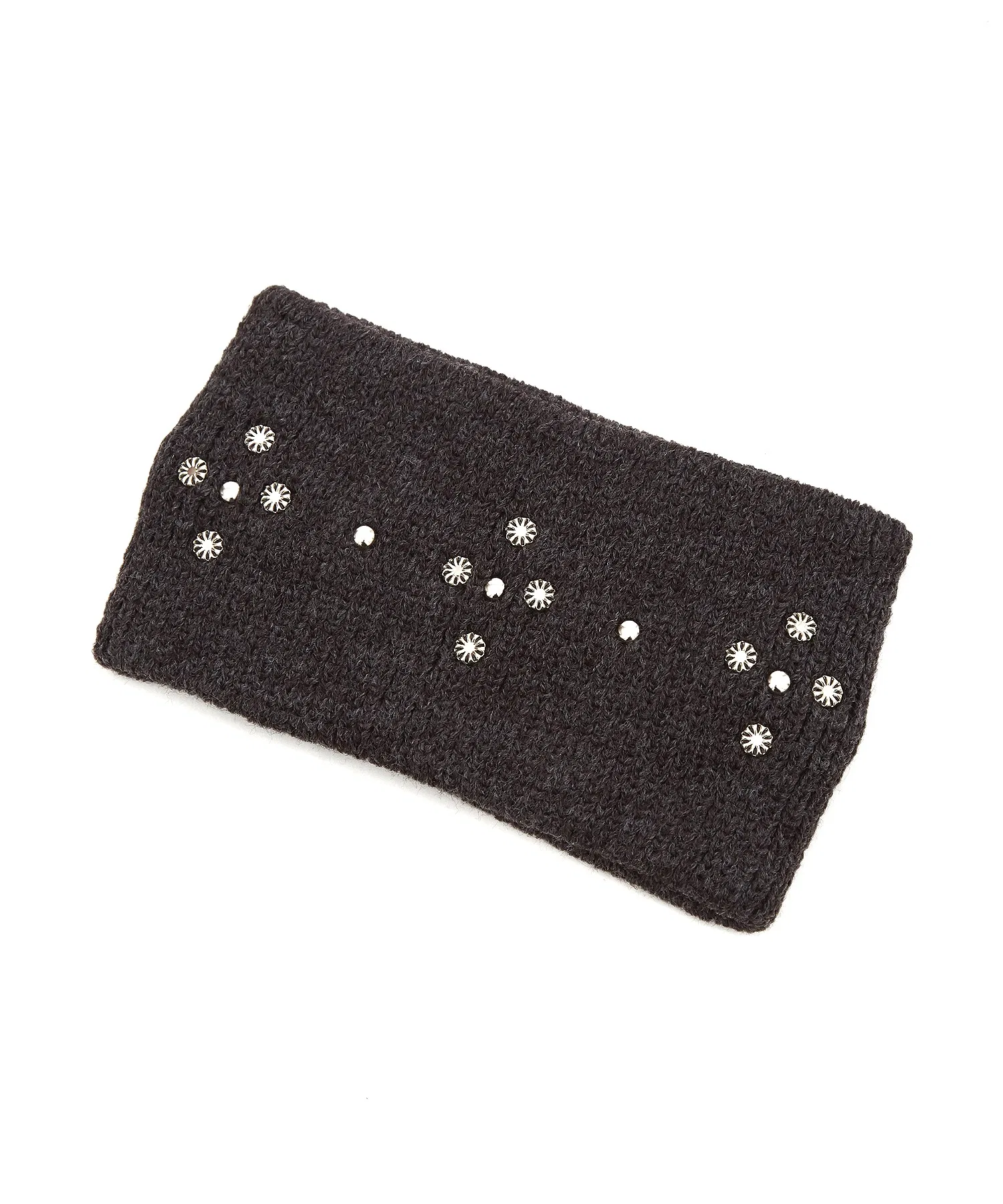 Повязка на голову An Meets Zakka Metal Stud Rib Knit Wide Headband