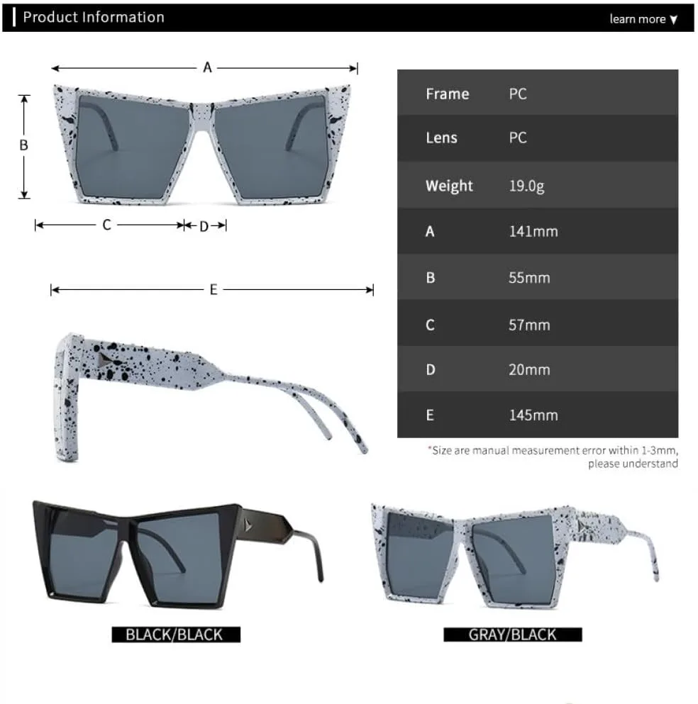 

Большие квадратные солнцезащитные очки для женщин в винтажном стиле, мужские солнцезащитные очки с защитой от УФ-излучения UV400, роскошные очки LJTJTAV, Orange