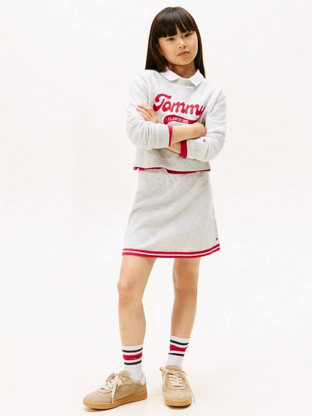 

Детская вязаная юбка в стиле варьете Tommy Hilfiger, Light Grey Heather