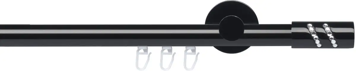 

Карниз Liedeco "Набор внутренних направляющих 20 мм Piano Boston", 1 направляющая, фиксированного размера, карниз в сборе 160 см, Ø 20 мм, черный