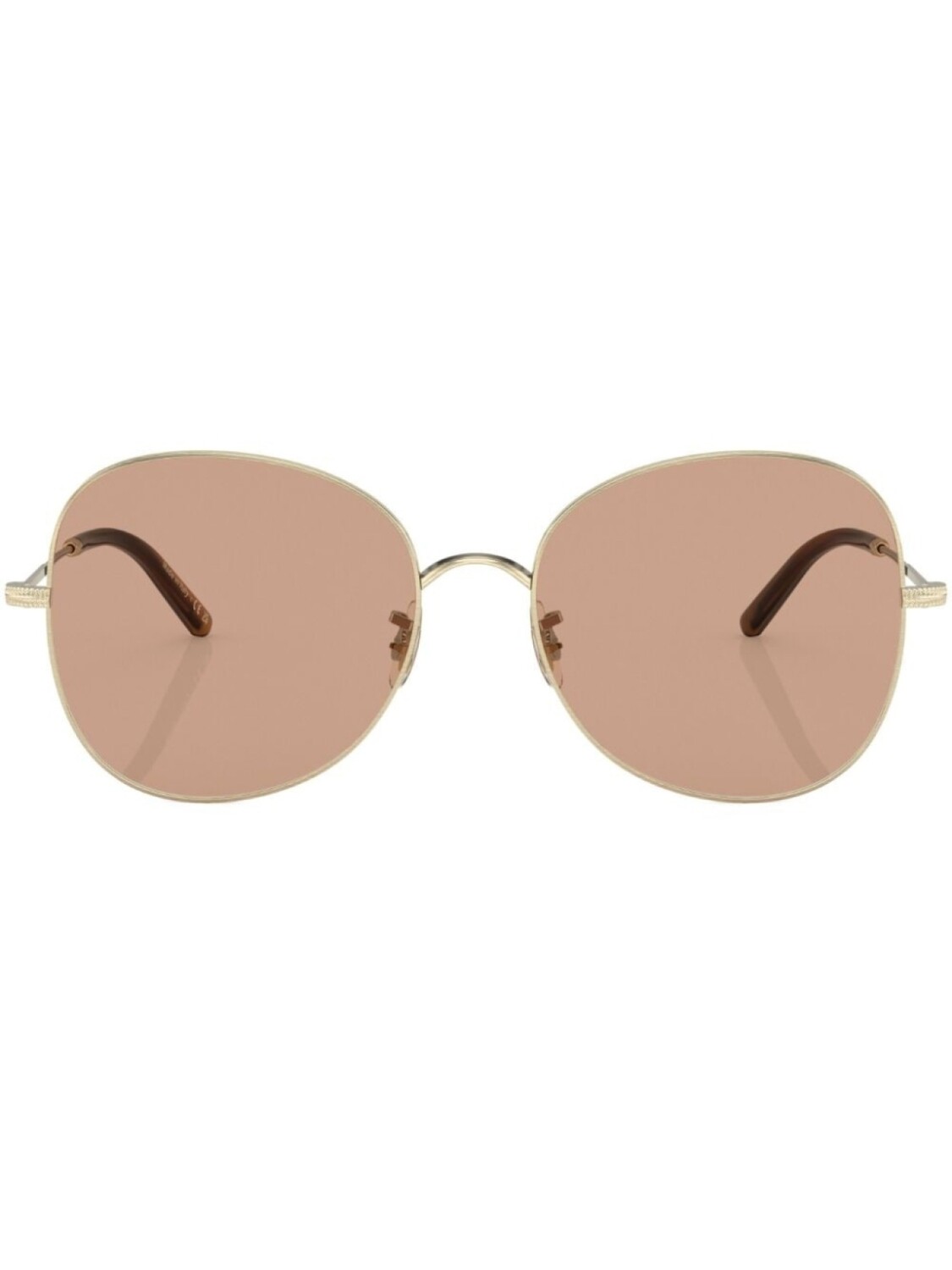 

Солнцезащитные очки в круглой оправе Oliver Peoples, золотистый