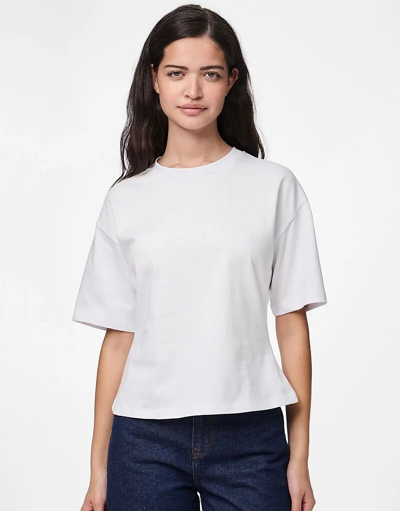 

Футболка Pieces ярко-белого цвета