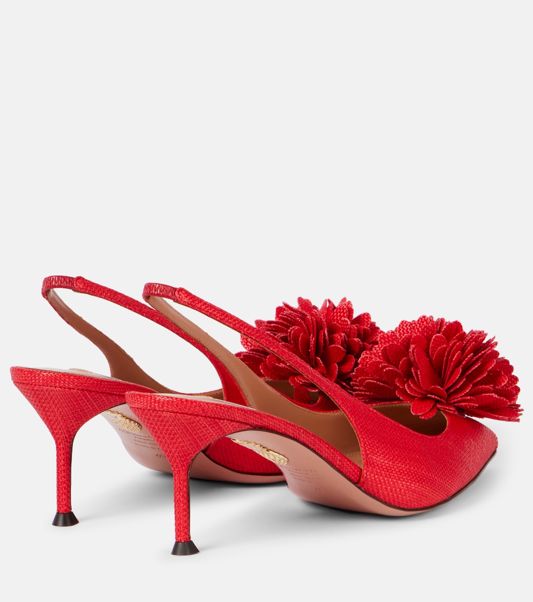 Туфли-лодочки Couturier 65 с открытой пяткой Aquazzura, Lipstick — фото 2