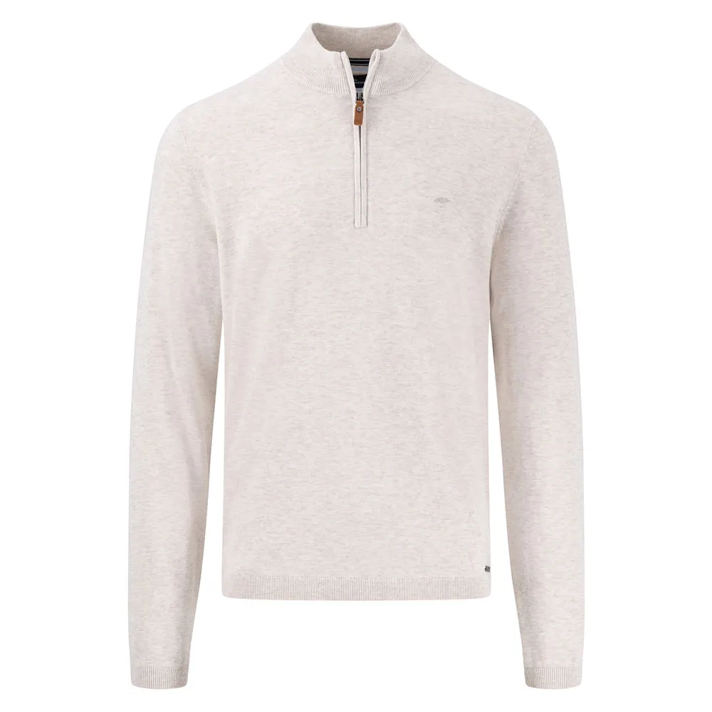 

Свитер Fynch Hatton Air Cotton half zip, бежевый