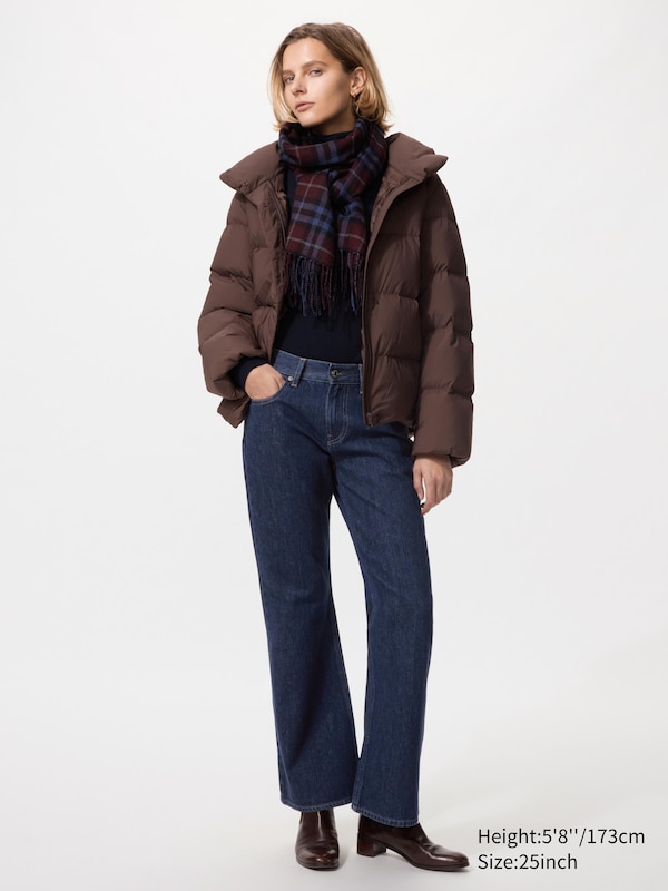 

Джинсы клеш от колена Uniqlo, 68 blue