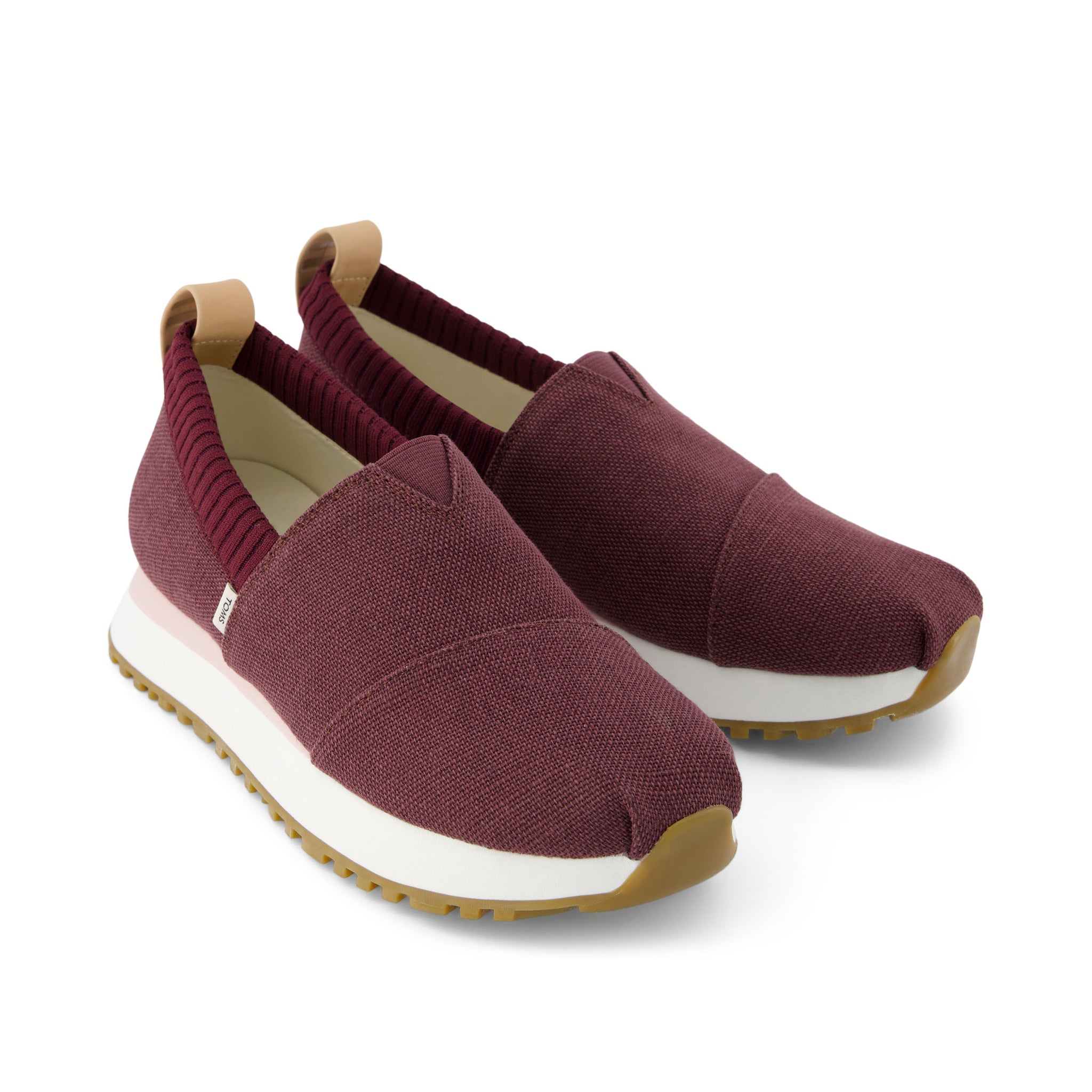 Resident 2.0 кроссовки из винтажного холста в бордовом цвете TOMS Shoes — фото 4