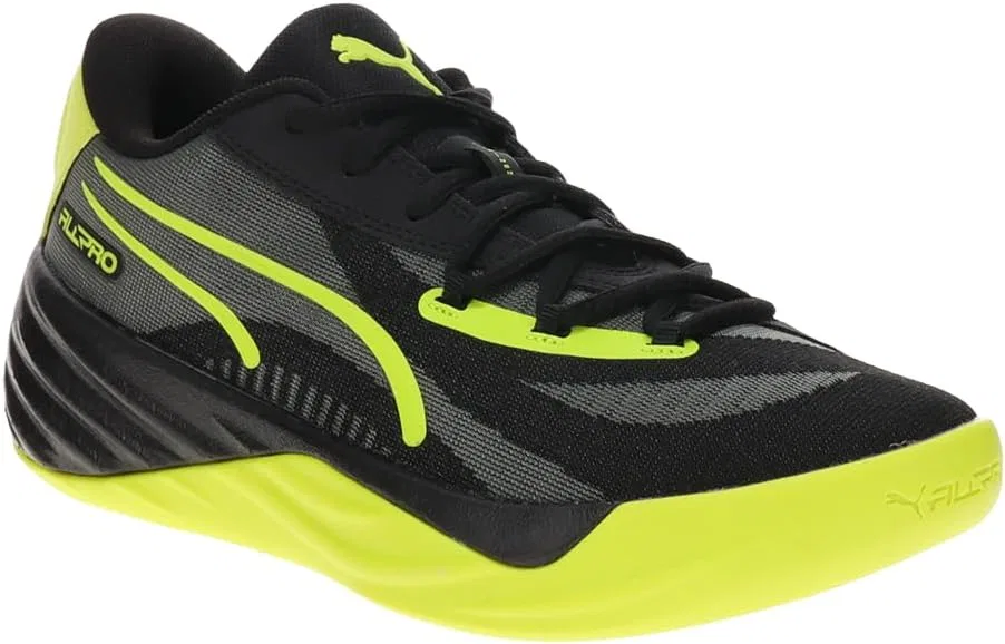 Мужские кроссовки Puma All-Pro Nitro Skybreak, черный/светло-зеленый — фото 2