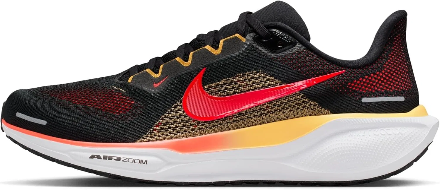 Мужские беговые кроссовки Nike Pegasus 41 FD2722, Black Bright Crimson Topaz Gol