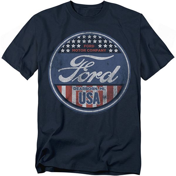 

Футболка с принтом Big & Tall Ford USA Shield Licensed Character
