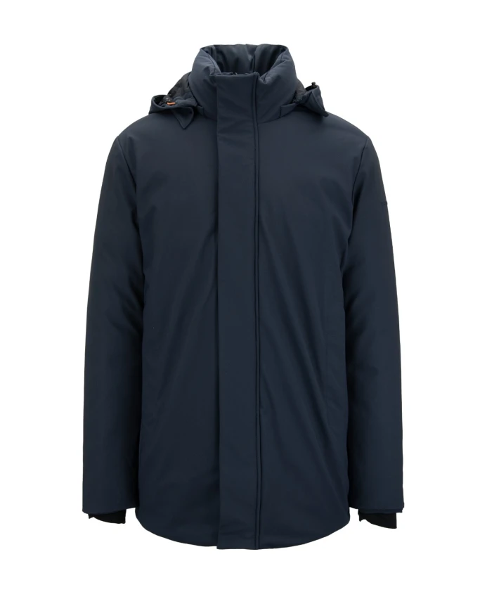 

Мужское пальто на молнии и кнопках Save The Duck, синий