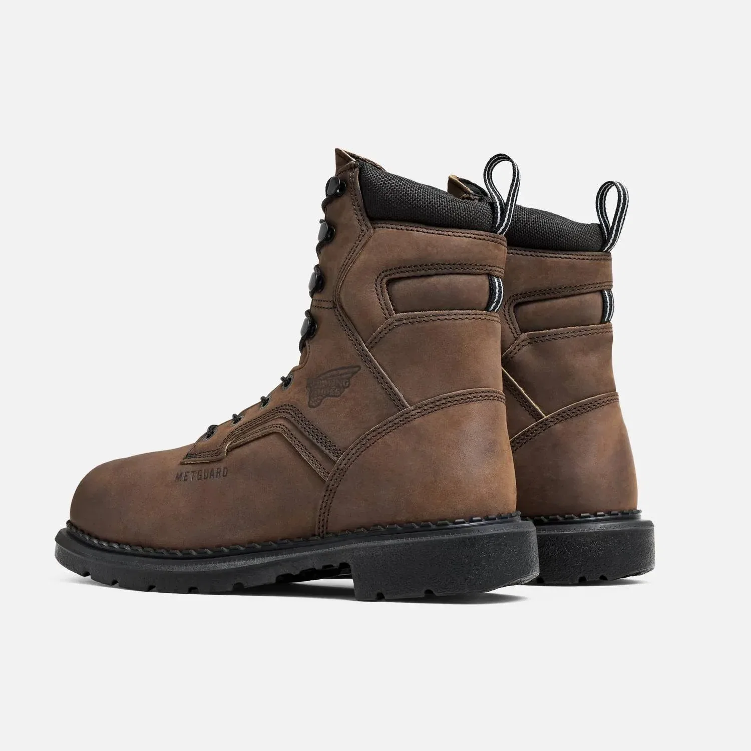 Red Wing Shoes Мужские водонепроницаемые защитные ботинки Supersole 8 дюймов с защитным носком, коричневого цвета — фото 4