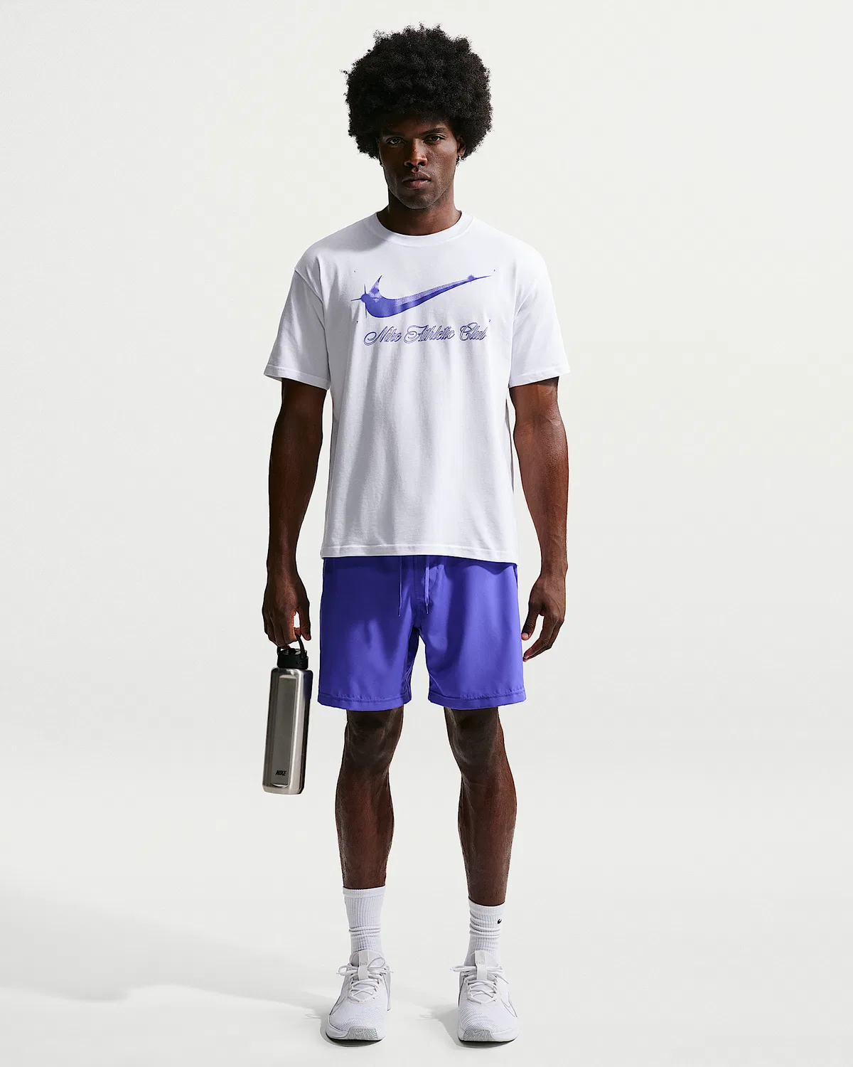 Мужская футболка N.A.C. Nike, White/Persian Violet — фото 4