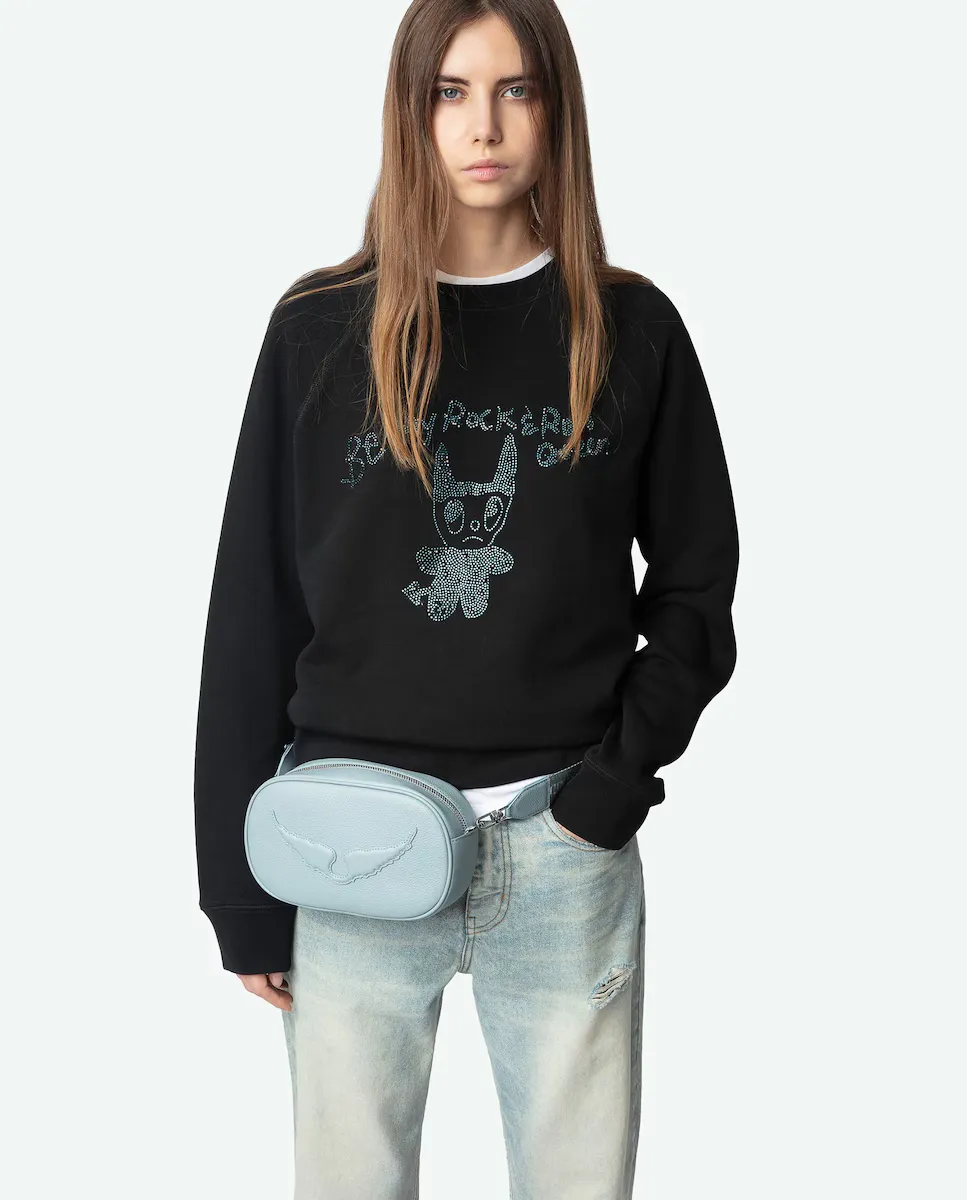 

Верхняя женская толстовка с круглым вырезом Zadig & Voltaire, черный