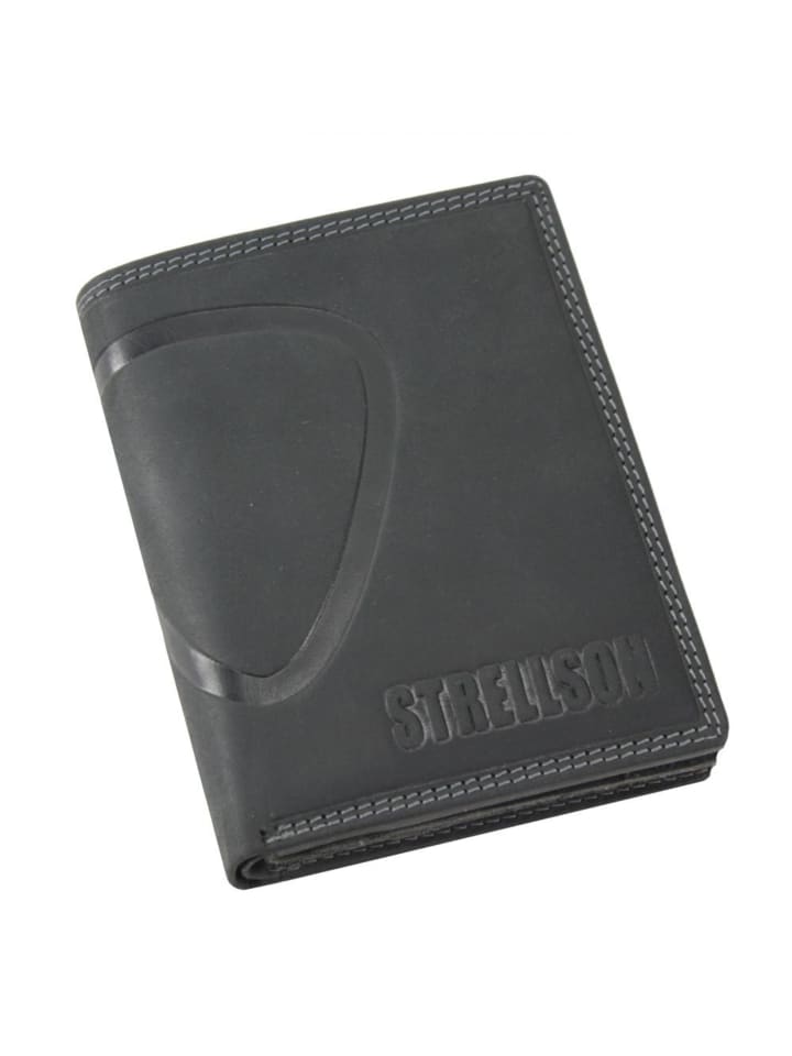 

Кошелек Strellson Baker Street Geldbörse Leder 10 cm, черный