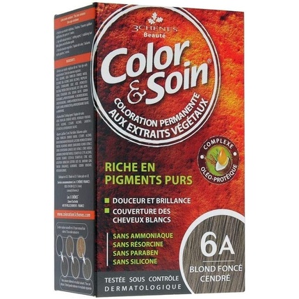 

Les 3 Chenes Color & Soin Перманентный цветной уход Пепельный темно-русый 6A Les 3 ChÊNes
