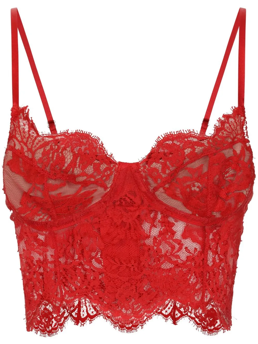 

Кружевной топ-корсет DOLCE & GABBANA, красный