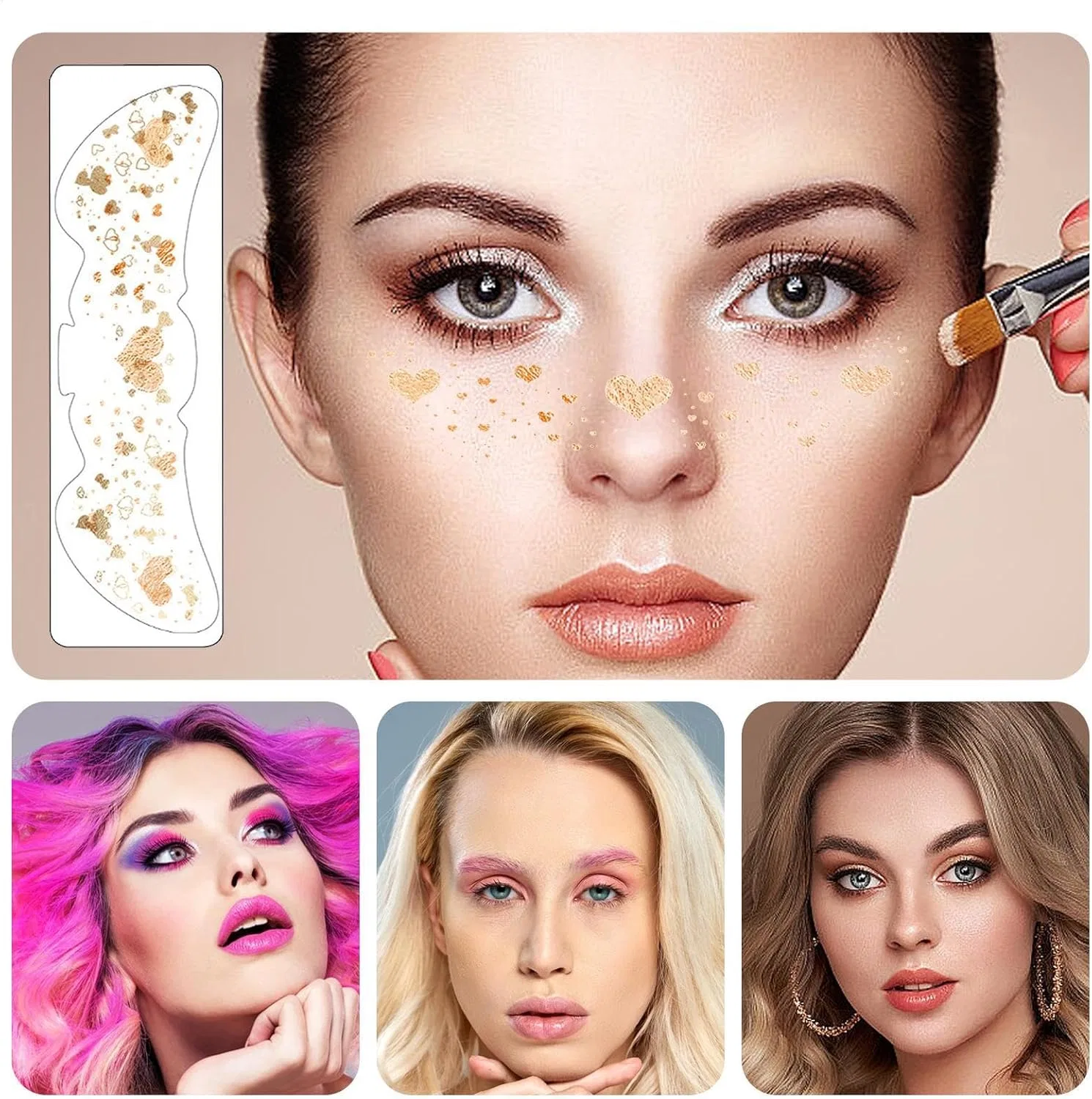 Патчи для лица Vista Printed Cosmetic Stickers, набор из 6 штук Generic — фото 4