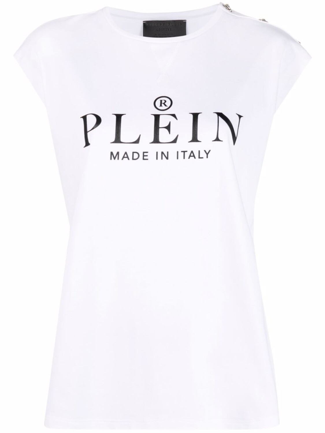 

Philipp Plein футболка без рукавов с логотипом, белый