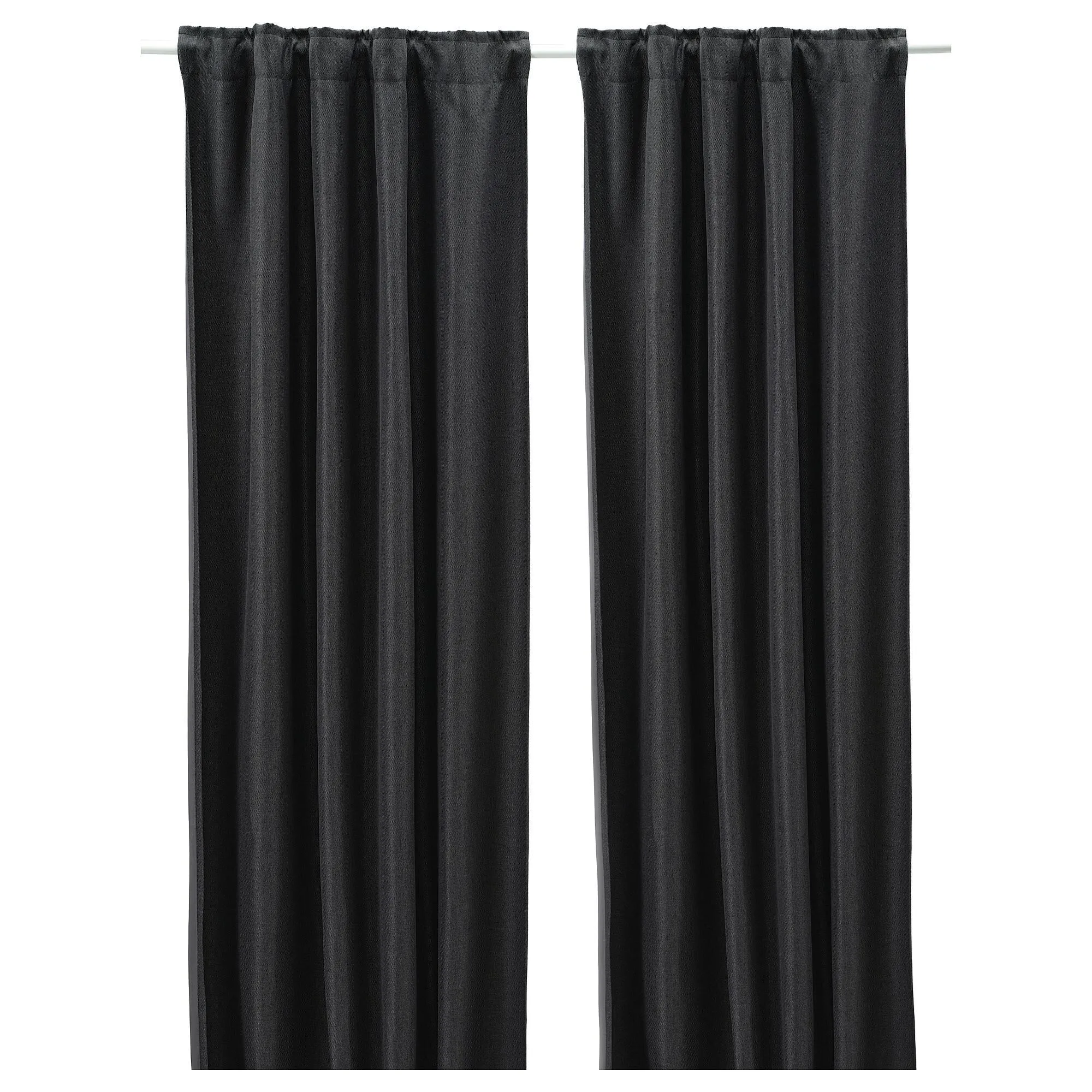

Плотные шторы, 1 пара, антрацит, 145х300 см, ANNAKAJSA IKEA