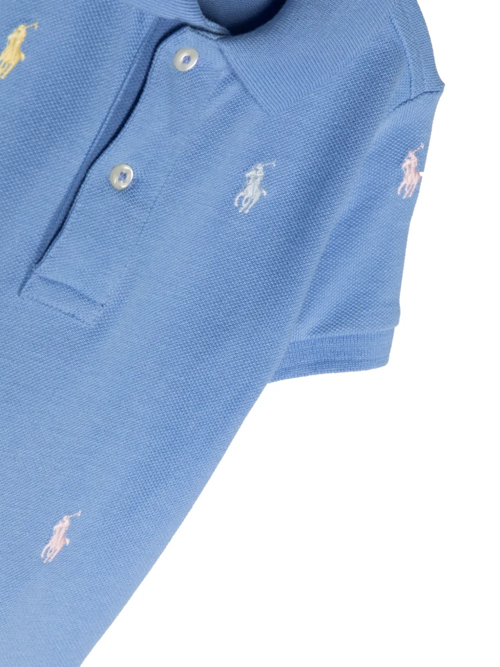 Рубашка поло с вышивкой Polo Pony POLO RALPH LAUREN KIDS, синий — фото 3