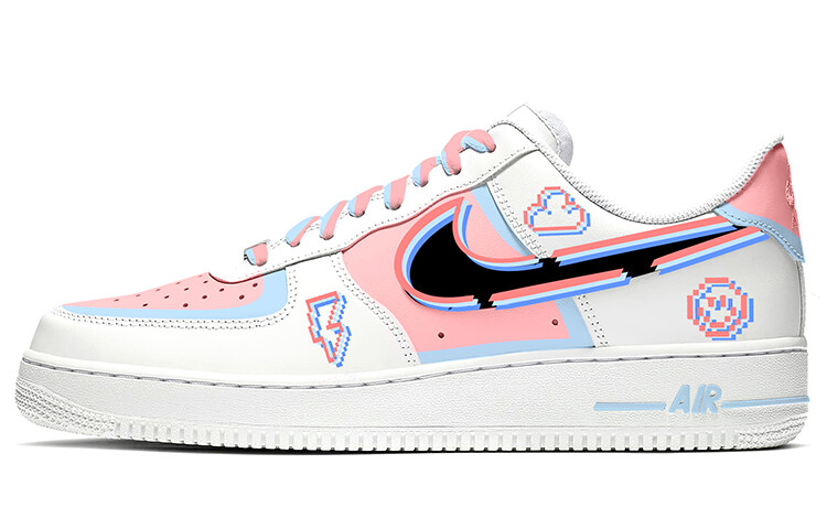 

Кроссовки Nike Air Force 1 Skateboard Shoes Unisex Low-Top White Pink Color