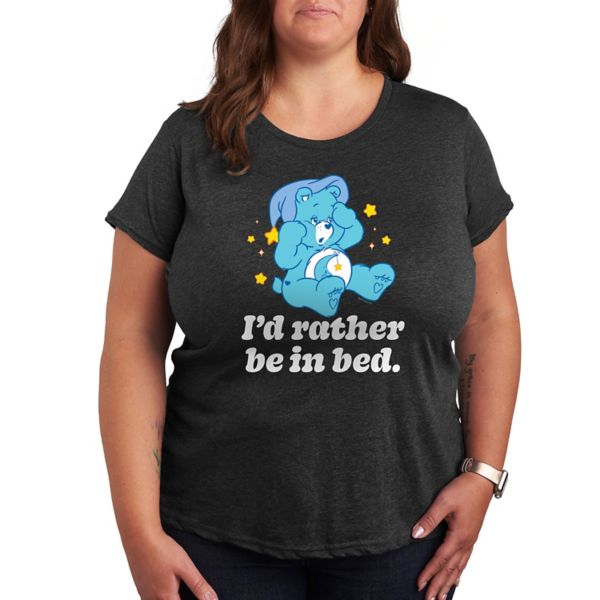 

Футболка с принтом "Care Bears — лучше в кровати" Licensed Character, цвет heather charcoal gray