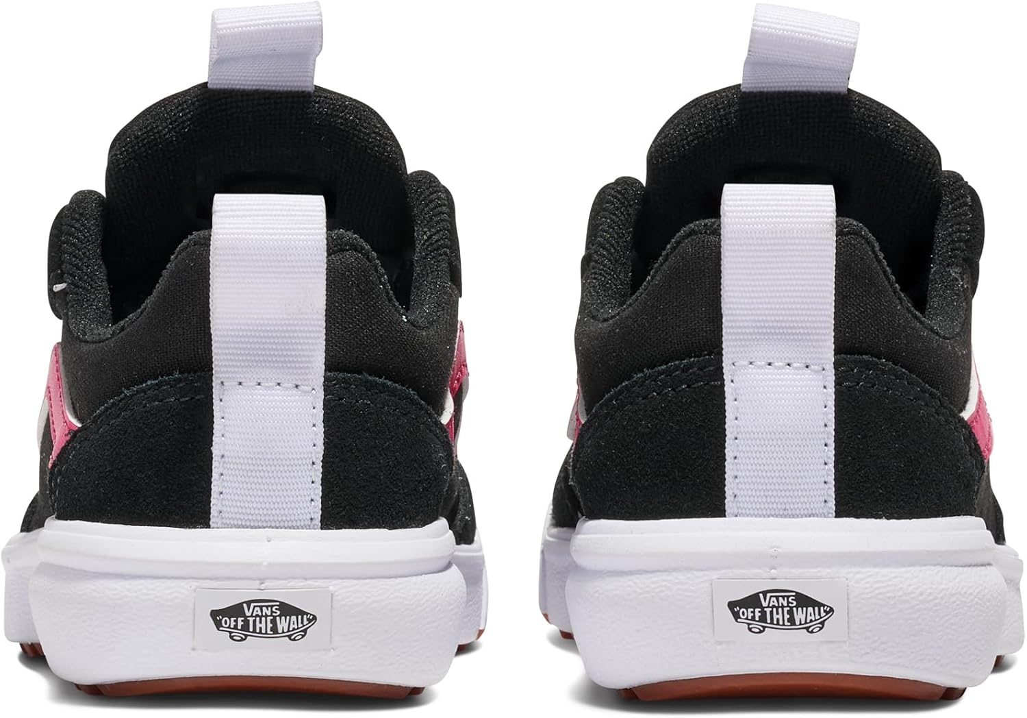 Кроссовки Vans для детей и подростков, Спортивная обувь для мальчиков и девочек для ходьбы, походов и моды, черный/розовый — фото 3