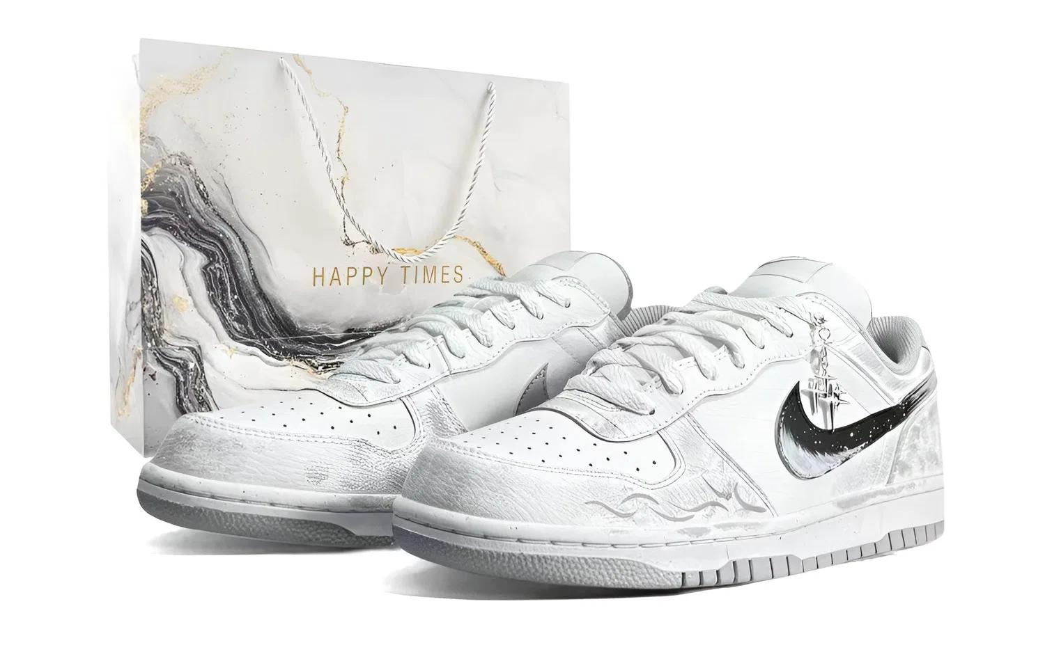 Кеды Nike Big Low серые