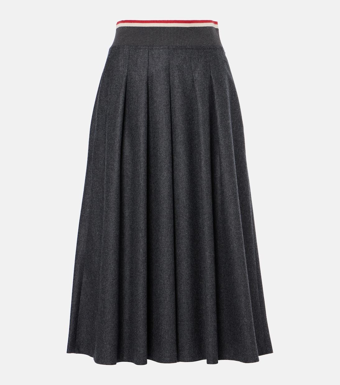 

Шерстяная юбка миди Brunello Cucinelli, Anthracite