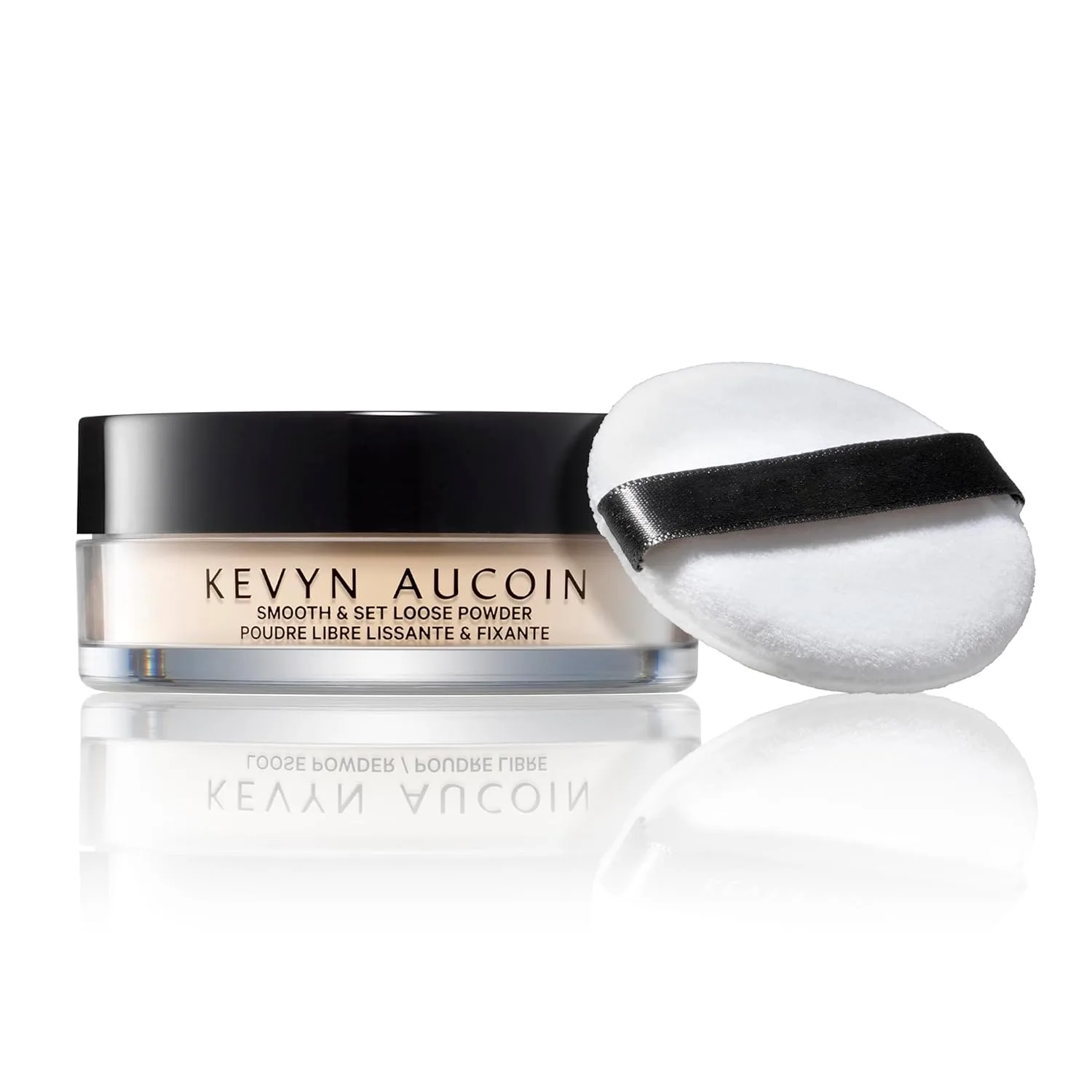 Kevyn Aucoin Smooth & Set Loose Powder with Puff: универсальный оттенок для всех типов кожи, легкая текстура, матирует и скрывает несовершенства, Beige — фото 2