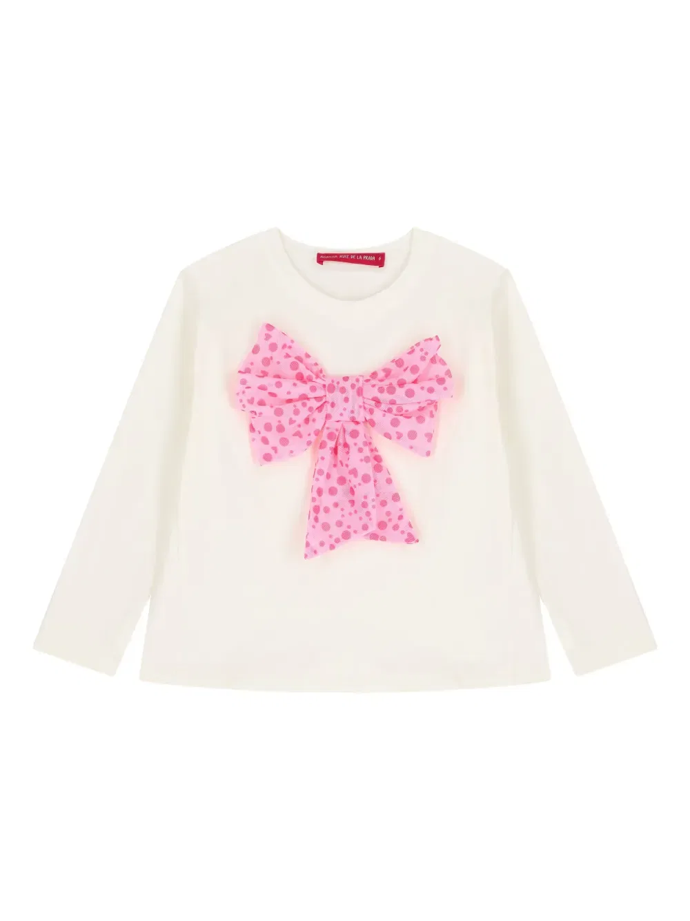 Футболка с длинными рукавами и бантом Agatha Ruiz De La Prada, нейтральный