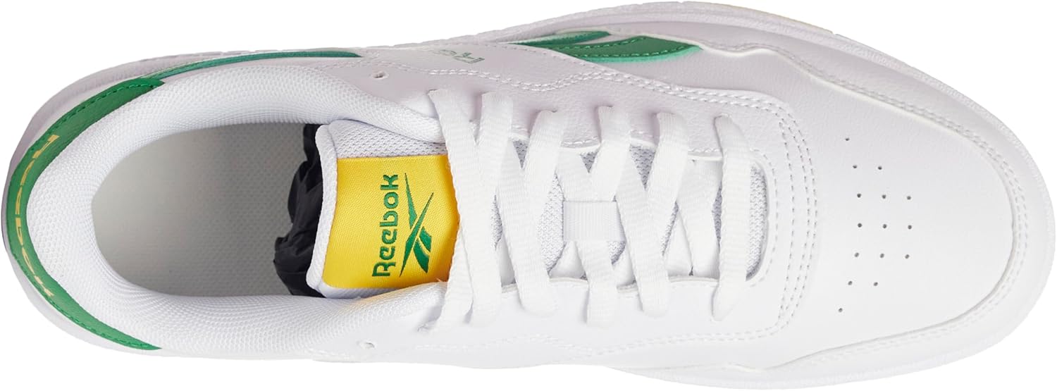 Кроссовки Reebok Unisex-Adult Glide, белый/зеленый/золотой — фото 4