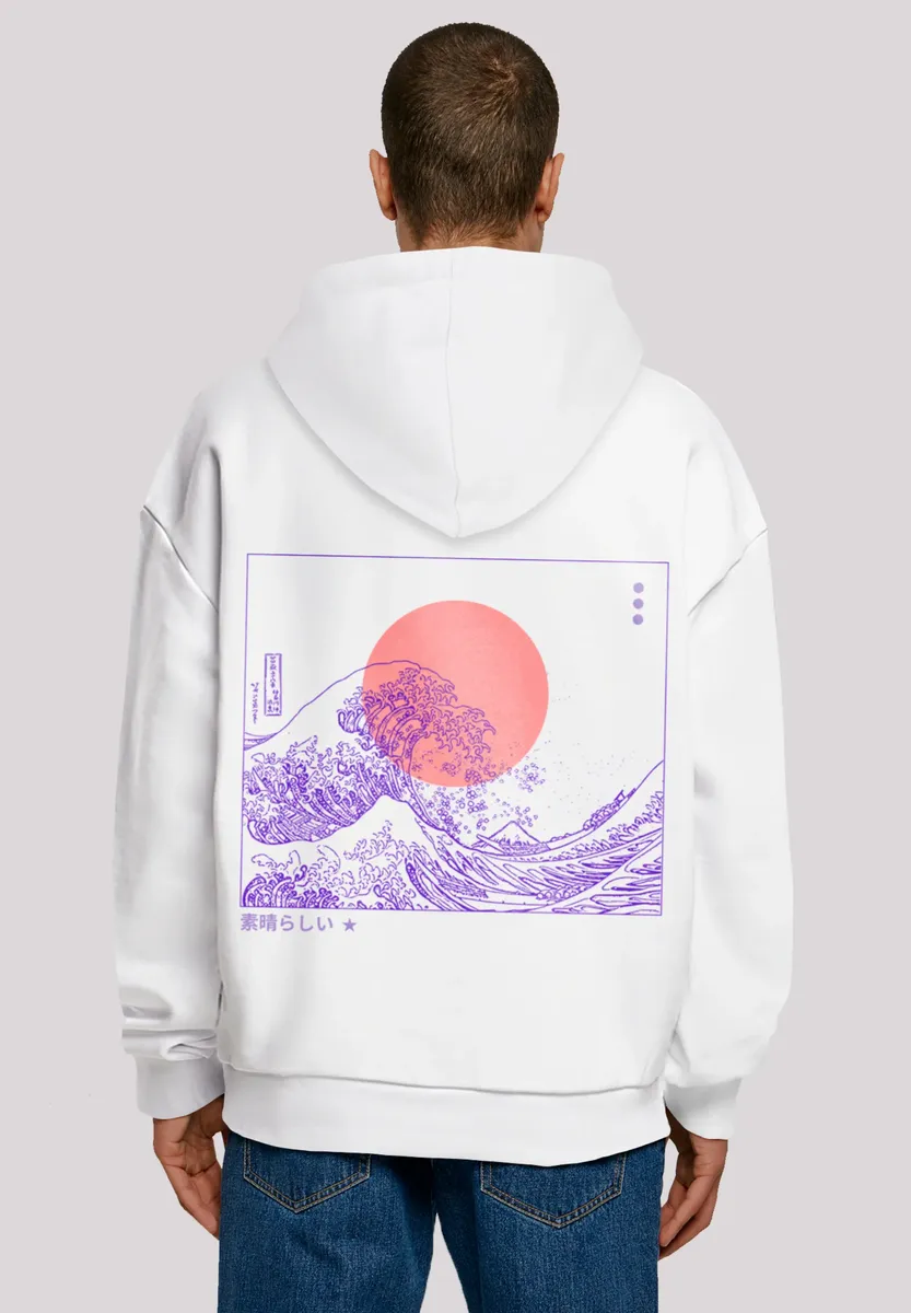 

Толстовка F4NT4STIC "Kanagawa Wave Japan", принт, белый