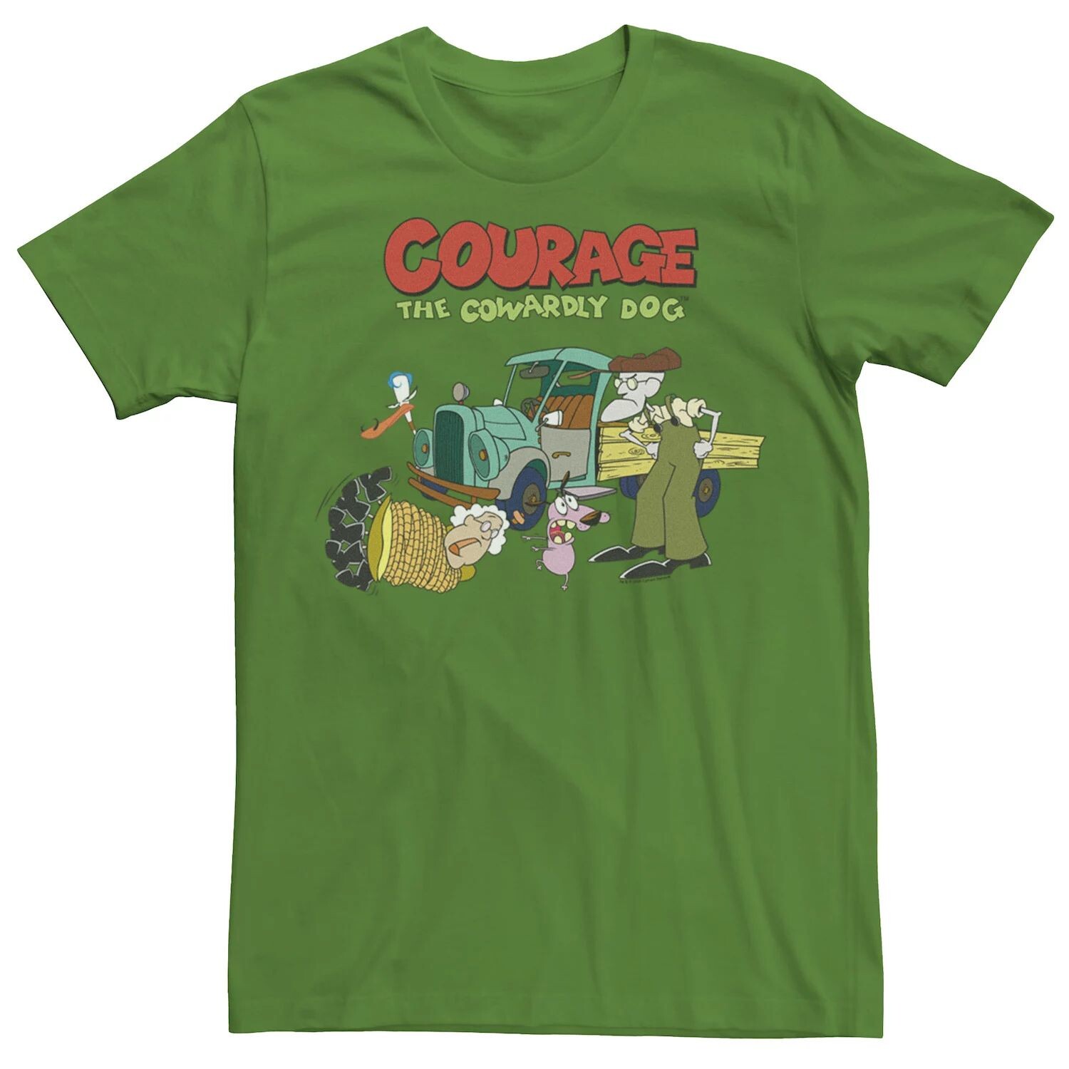 

Мужская футболка с логотипом Courage The Cowardly Dog Scene Licensed Character