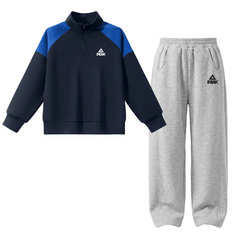 Спортивный костюм PEAK Navy Blue/PK Logo White
