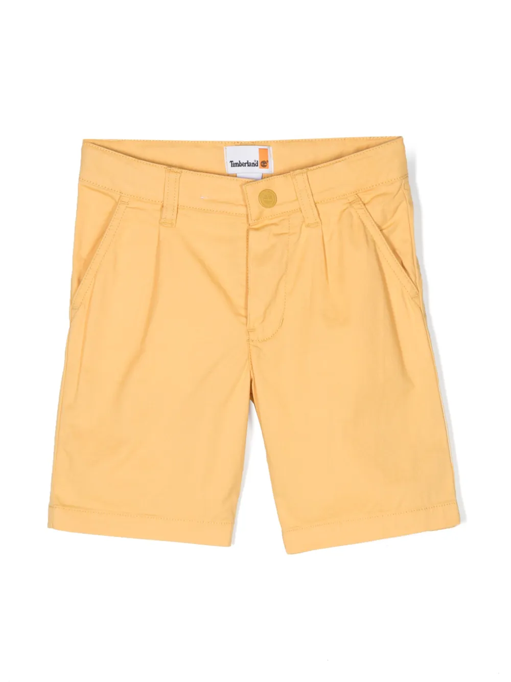 

Габардиновые шорты с логотипом Timberland Kids, желтый
