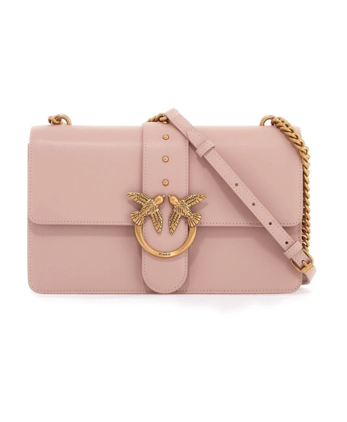 

Кожаная сумка через плечо Lovebirds Pinko, розовый