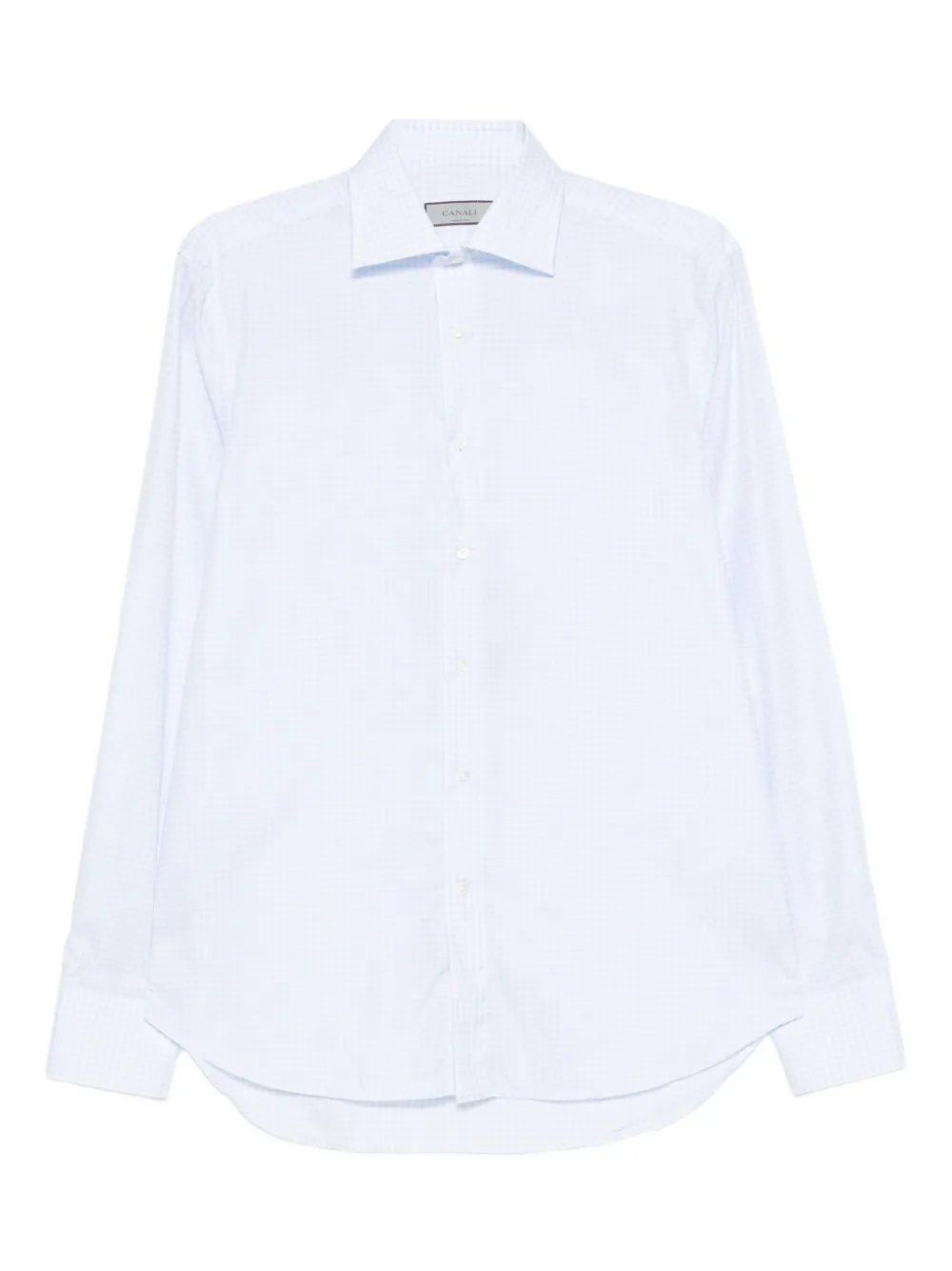 

Рубашка в клетку гингем Canali, синий