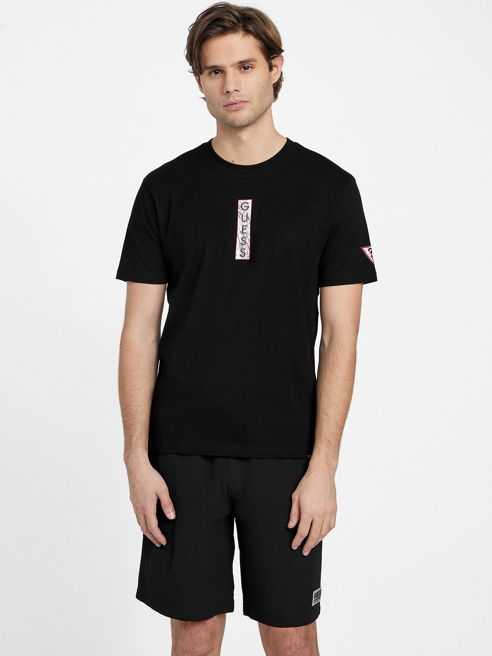 

Футболка с логотипом Ghom Guess Factory, черный