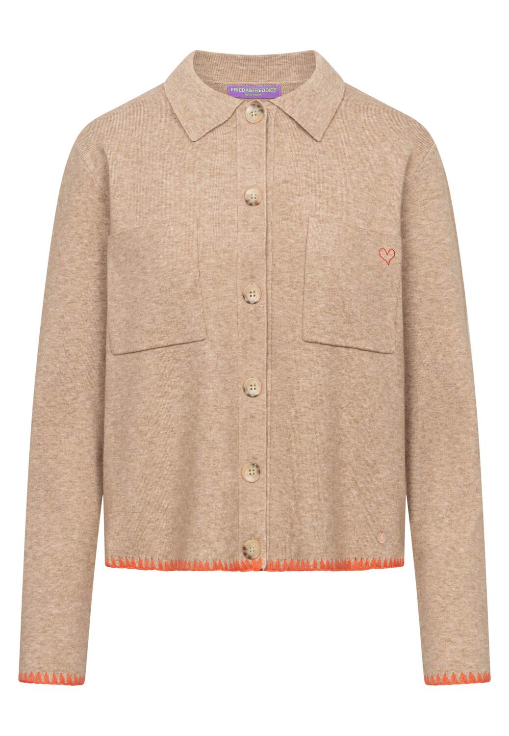 

Frieda & Freddies NY Кардиган из трикотажа в крапчатом бежевом цвете