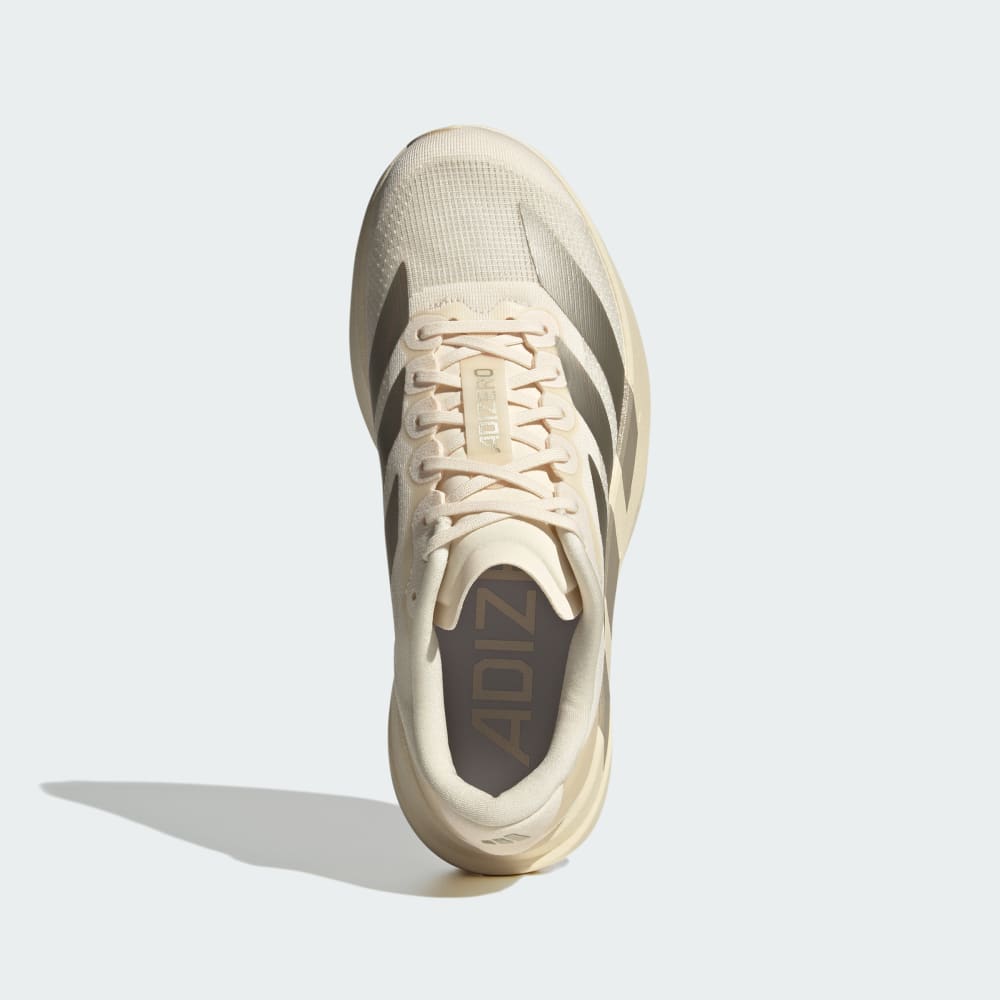 Кроссовки Adidas Adizero EVO SL Shoes, цвет Wonder White/Cyber Metallic/Warm Vanilla — фото 2