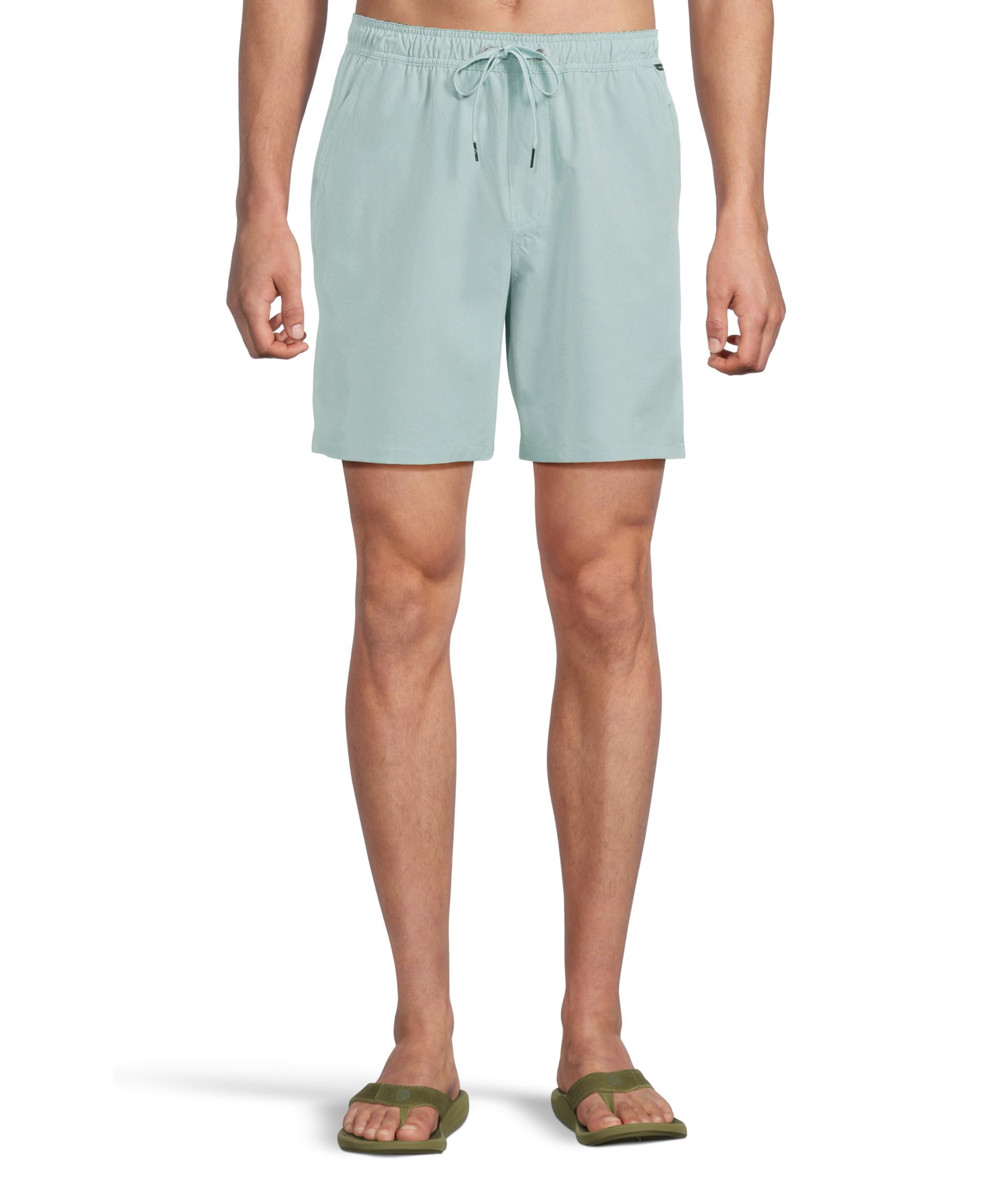 

Шорты Quiksilver Taxer Heather Amphibian 18 Hybrid Shorts, цвет Jade Grey