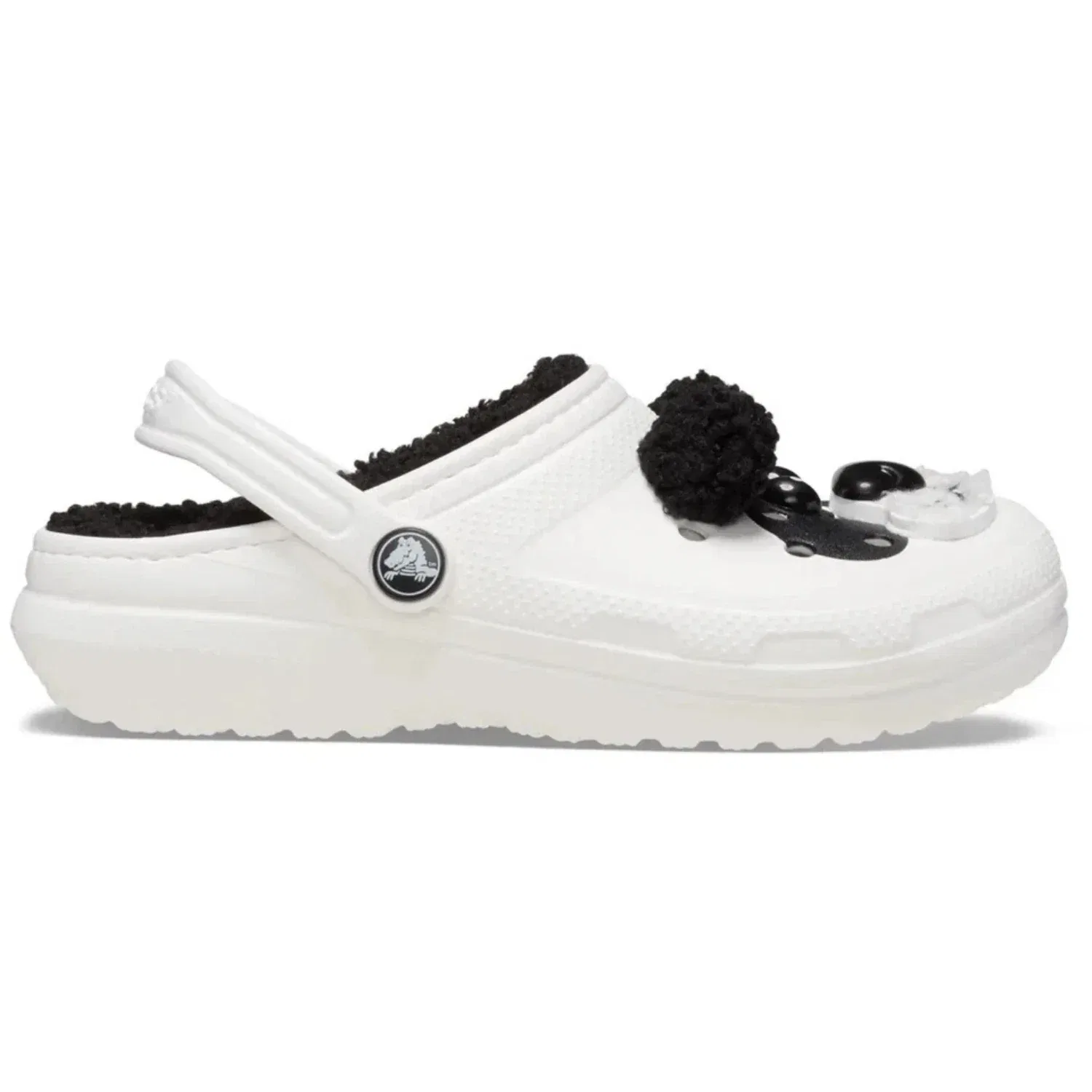 Crocs Classic Lined I Am Panda Bear 210395-0WX C9 White Shoes KFC684 — фото 2