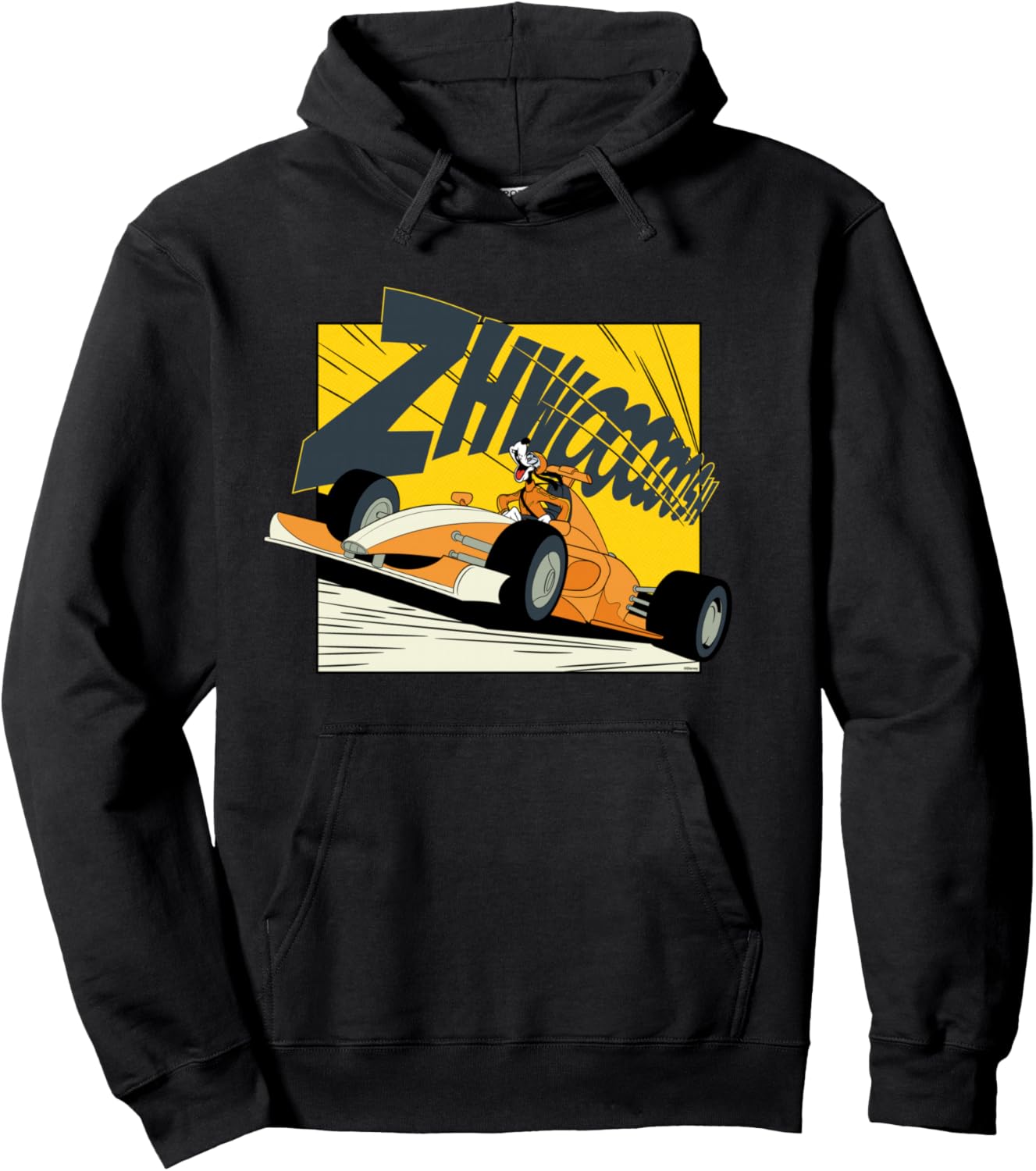 

Худи Disney Goofy Racing Team ZHWOOOOOOSH Race Car Driver, черный